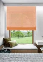 Римская штора Basicos веревочный механизм; цвет: оранжевый, 100x160 см