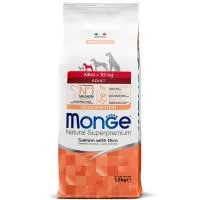 Monge Dog Monoprotein Mini корм для взрослых собак мелких пород лосось с рисом 7,5 кг