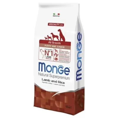 Monge Dog Speciality Puppy&Junior корм для щенков всех пород с ягненком и рисом 12 кг в магазине LiveStor.ru