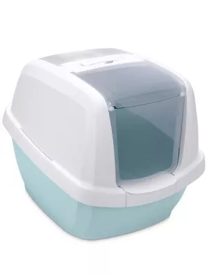 IMAC био-туалет для кошек MADDY 62х49,5х47,5h см, белый/цвет морской волны в магазине LiveStor.ru
