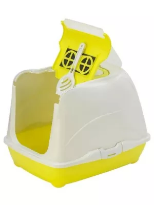 Moderna био-туалет Flip Cat 50x39x37h см с совком, желтый в магазине LiveStor.ru
