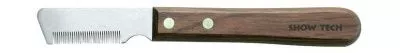SHOW TECH тримминговочный нож 3300 с деревянной ручкой для мягкой шерсти в магазине LiveStor.ru