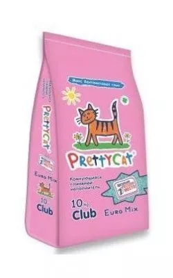 PrettyCat наполнитель комкующийся для кошачьих туалетов &quot;Euro Mix&quot; 10 кг в магазине LiveStor.ru