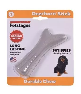 Petstages игрушка для собак Deerhorn, с оленьими рогами 12 см маленькая для собак в магазине LiveStor.ru