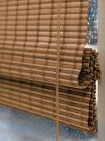 Римские шторы из бамбука какао, 60х160 см