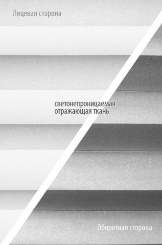 Штора плиссе Эскар Blackout белая купить в интернет магазине LiveStor.ru