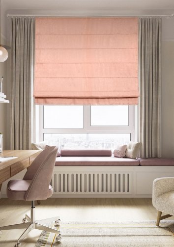 Римская штора Plain Lux цепочный механизм, цвет бежевый 120x160 см купить в интернет магазине LiveStor.ru