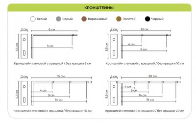 Кронштейн держатель для карниза римских штор Arttex - LiveStor.ru