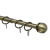 Карниз телескопический однорядный, Наконечник Классика, Золото антик 160-300см купить в интернет-магазине LiveStor.ru Карниз телескопический однорядный, Наконечник Классика, Золото антик 160-300см - LiveStor.ru