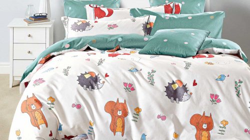 Комплект постельного белья Asabella 1,5-спальный, печатный сатин 1344-4XS купить в интернет магазине LiveStor.ru