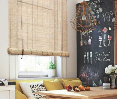 Бамбуковые рулонные шторы натур микс в магазине LiveStor.ru